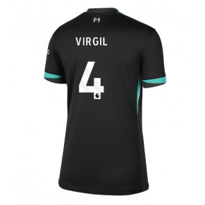 Billiga Liverpool Virgil van Dijk #4 Bortatröja Dam 2024-25 Kortärmad